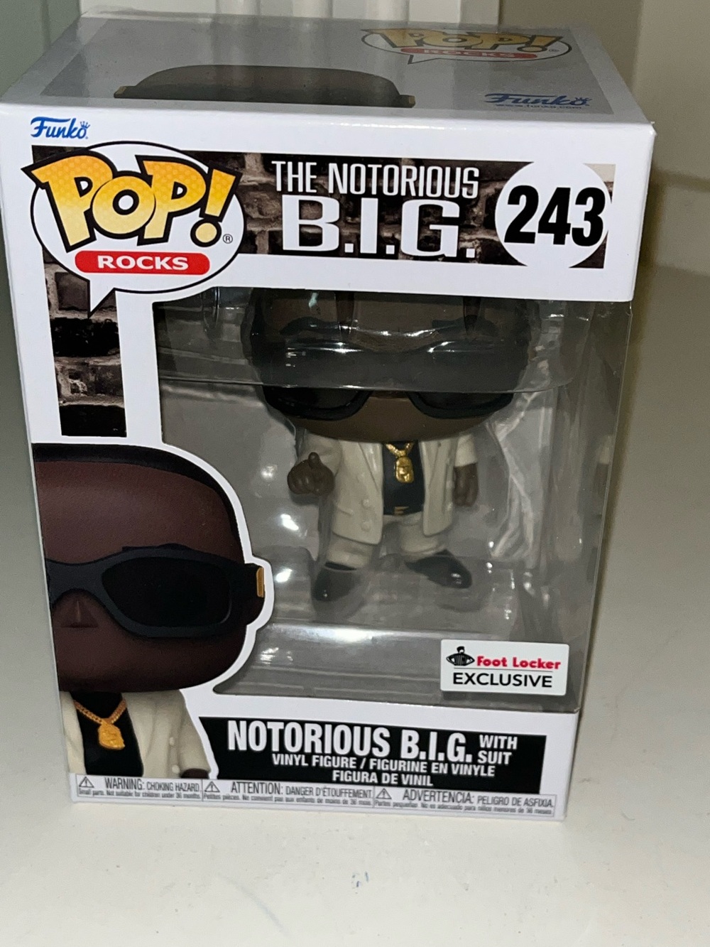 Funko Pop Rocks The Notorious B.I.G. 243 Vinyl Figure Feet Locker Exclusive